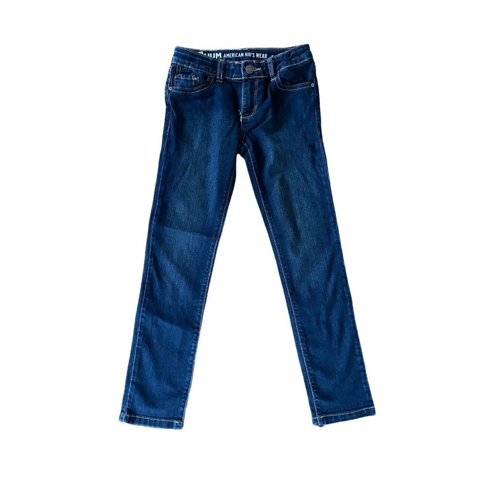 Ruum Girl Dark Blue Denim Skinny Adjustable Waist 8